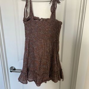 Aerie Brown Floral Dress